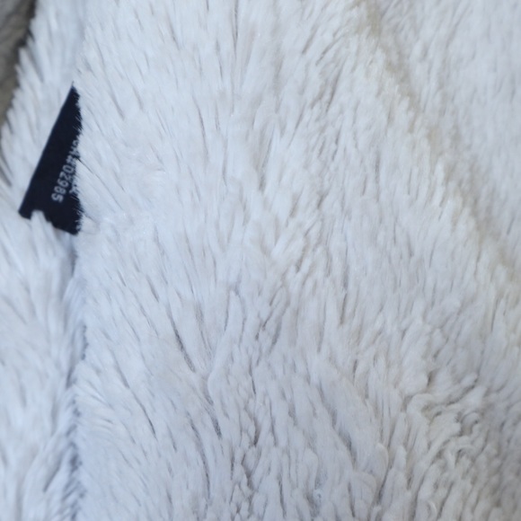 Fluffy zip up sweater grey - Picture 3 of 4